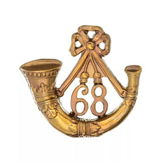 68th Durham Light Infantry Glengarry Badge Brass Metal