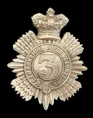 3rd Lanarkshire Rifle Volunteers Cap Badge Hallmarked Silver