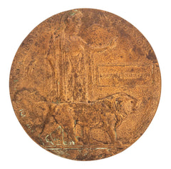 WW1 Memorial Plaque Samuel Egerton Original