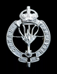 Welsh Guards Pouch Badge Voided Hallmarked Silver