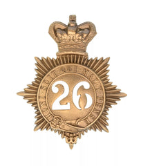 26th Cameronians Regiment Quilted Shako Plate Brass Metal