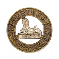 Gloucestershire Helmet Plate Centre Bi Metal