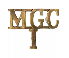Machine Gun Corps Infantry Shoulder Title Brass Metal