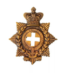 Medical Staff Corps Cap Badge Brass Metal