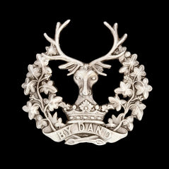 Gordon Highlanders Cap Badge Hallmarked Silver