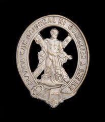 105th Lanarkshire Cap Badge Hallmarked Silver