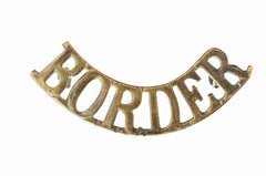Border Shoulder Title Brass Metal