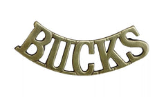Bucks Shoulder Title Brass Metal