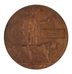 WW1 Memorial Plaque Joseph Needham Original