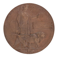 WW1 Memorial Plaque Frederick Graham Cooper Original