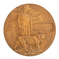 WW1 Memorial Plaque Muhammad Amir Original