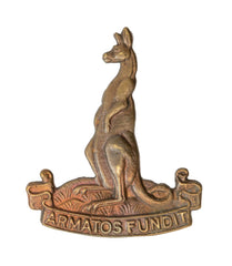 1st Canadian Armoured Carrier Cap Badge Brass Metal