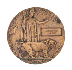 WW1 Memorial Plaque Archibald Hunter Original
