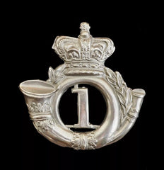 1st Lanarkshire Rifle Volunteers Cap Badge Hallmarked Silver