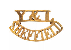 Y&L Sheffield Shoulder Title Brass Metal
