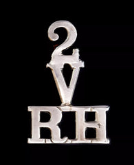 2.Volunteers Royal Highlanders Shoulder Title White Metal