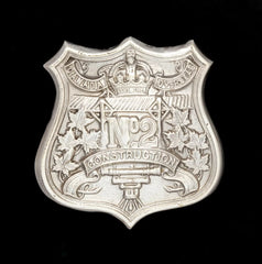 NO2 Canadian Overseas Construction Cap Badge Hallmarked Silver