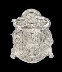 Cardiff Pals Cap Badge Hallmarked Silver