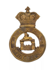 Essex 2nd Volunteers Battalion Cap Badge Brass Metal