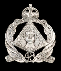 48th Australian BN Torrens Regiment Cap Badge Hallmarked Silver
