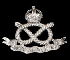 South Staffordshire Cap Badge Hallmarked Silver