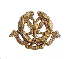 Lanarkshire Imperial Yeomanry Cap Badge Brass Metal