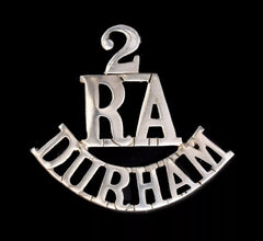 2.R.A Durham Shoulder Title White Metal