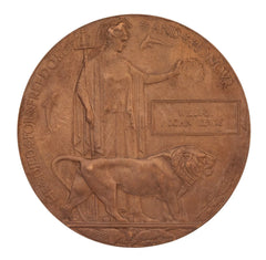 WW1 Memorial Plaque William John Lewis Original