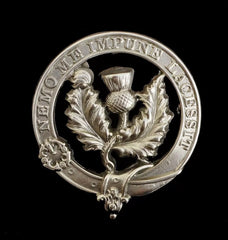 Berwick Militia Cap Badge Hallmarked Silver