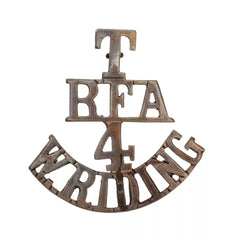 T R.F.A 4 W.Riding Shoulder Title Brass Metal