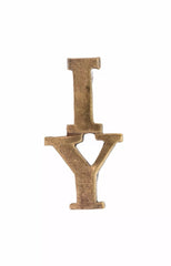 I.Y Imperial Yeomanry Shoulder Title Brass Metal