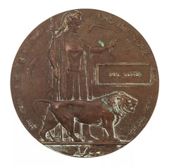 WW1 Memorial Plaque Eric Lister Original