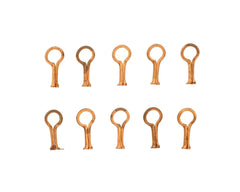 10 Cap Badge Lugs 12mm Suitable For Most Badges