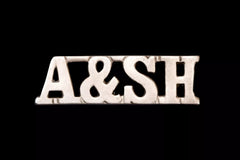 Argyll & Sutherland Highlanders Shoulder Title White Metal