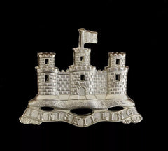 Inniskilling Fusiliers Pipers Badge Hallmarked Silver