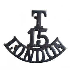 T.15 London Shoulder Title Brass Metal