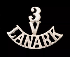 3.V Lanark Shoulder Title White Metal