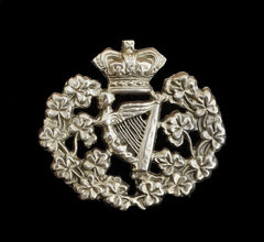 Royal Irish Regiment Cap Badge Hallmarked Silver