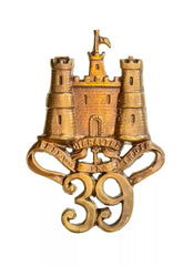 39th Dorset Regiment Glengarry Badge Brass Metal