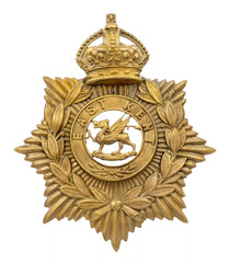 Helmet Plate & East Kent Centre Brass Metal