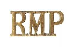 Royal Marines Police Shoulder Title Brass Metal