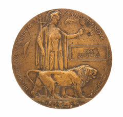 WW1 Memorial Plaque John Constable Original