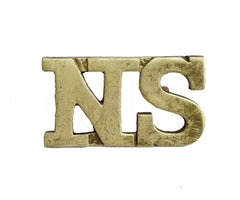 North Somerset Cap Badge Brass Metal