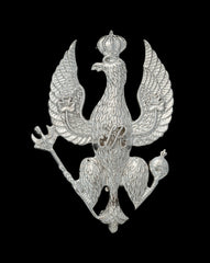 Kings Royal Hussars Cap Badge Hallmarked Silver