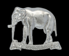 19th Alexandra P.W.O Hussars Cap Badge Hallmarked Silver