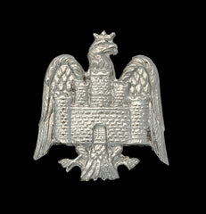 Bedfordshire Yeomanry Cap Badge Hallmarked Silver