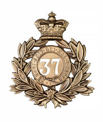 37th Hampshire Regiment Last Shako Plate Brass Metal