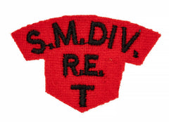 South Midland Divisional Engineers Cloth Shoulder Title Badge