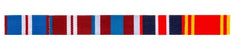 Queens Jubilee Golden, Diamond, Platinum, King Coronation & Fire LSGC Ribbon Bar