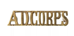 Army Dental Corps Shoulder Title Brass Metal